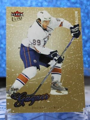 SAM GAGNER # 151 FLEER ULTRA 2008-09 EDMONTON OILERS NHL HOCKEY TRADING CARD