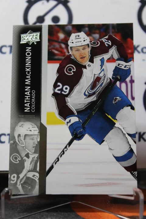 2021-22 UPPER DECK NATHAN MACKINNON  # 298 COLORADO AVALANCHE  NHL HOCKEY TRADING CARD