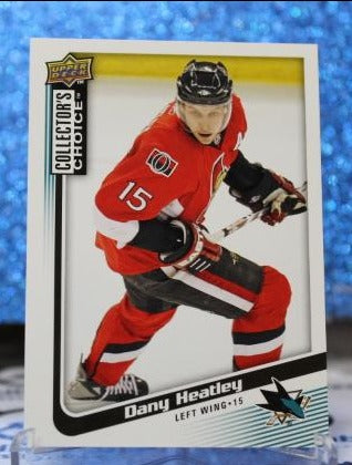 DANY HEATLEY # 58 UPPER DECK 2009-10 OTTAWA SENATORS NHL HOCKEY TRADING CARD