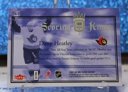 DANY HEATLEY # SK2 SCORING KINGS FLEER ULTRA 2007-08 OTTAWA SENATORS NHL HOCKEY TRADING CARD