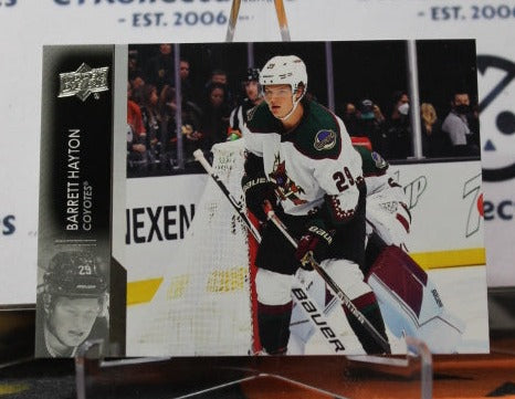 2021-22 UPPER DECK BARRETT HAYTON  # 259 ARIZONA COYOTES NHL HOCKEY CARD