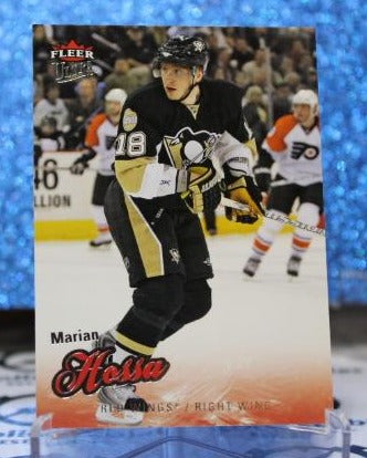 MARIAN HOSSA # 142 FLEER ULTRA 2008-09 PITTSBURGH PENGUINS/RED WINGS NHL HOCKEY TRADING CARD