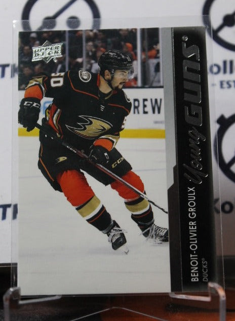 2021-22 UPPER DECK BENOIT-OLIVIER GROULX # 612 YOUNG GUNS ROOKIE ANAHEIM DUCKS NHL HOCKEY CARD