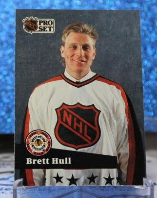 BRETT HULL # 290 PRO SET 1991-92  ST. LOUIS BLUES NHL HOCKEY TRADING CARD