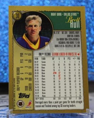 BRETT HULL # 30 TOPPS 1998-99 ST. LOUIS BLUES NHL HOCKEY TRADING CARD