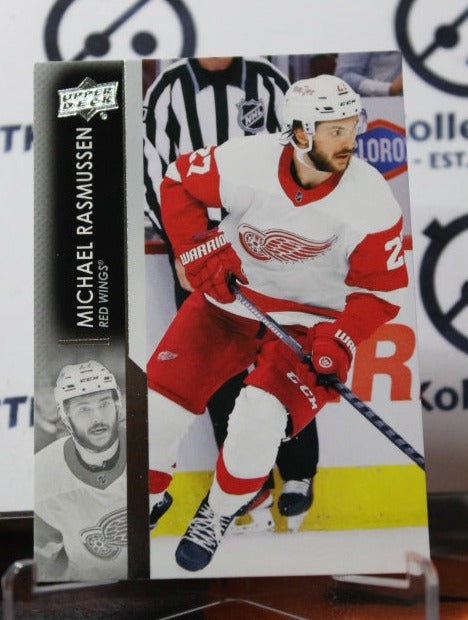 2021-22 UPPER DECK MICHAEL RASMUSSEN # 318 DETROIT RED WINGS NHL HOCKEY TRADING CARD