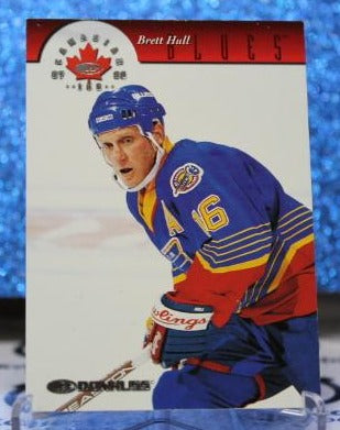 BRETT HULL # 17 DONRUSS CANADIAN ICE 1997-98  ST. LOUIS BLUES NHL HOCKEY TRADING CARD