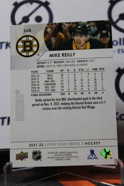 2021-22 UPPER DECK MIKE REILLY # 268  BOSTON BRUINS HOCKEY CARD