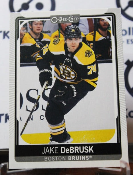 2021-22 O-PEE-CHEE JAKE DeBRUSK # 204 BOSTON BRUINS NHL HOCKEY CARD