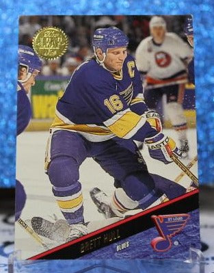 BRETT HULL # 255 LEAF 1993-94  ST. LOUIS BLUES NHL HOCKEY TRADING CARD