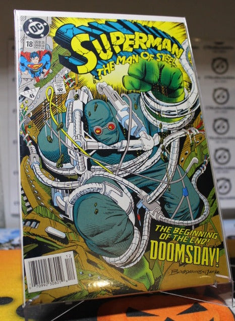 SUPERMAN  THE MAN OF STEEL # 18  1ST FULL  APPEARANCE DOOMSDAY  DC COMIC BOOK 1992