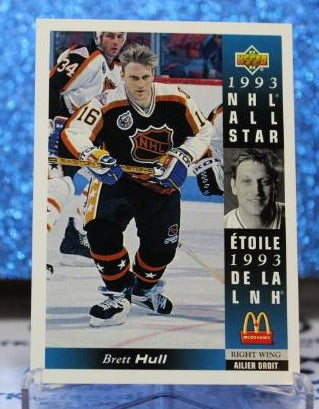 BRETT HULL # McD-07  McDONALD'S  UPPER DECK 1993-94 ST. LOUIS BLUES NHL HOCKEY TRADING CARD