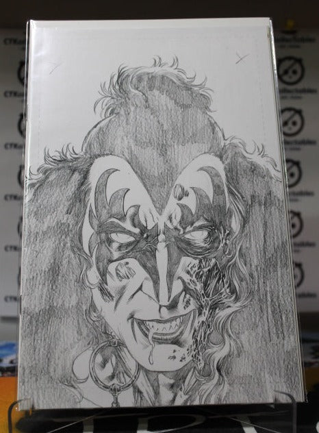 KISS ZOMBIES # 01 VARIANT GENE SIMMONS SKETCH COVER NM DYNAMITE COMICS  2019