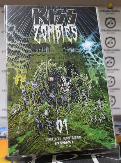 KISS ZOMBIES # 01 VARIANT GENE SIMMONS COVER NM DYNAMITE COMICS  2019