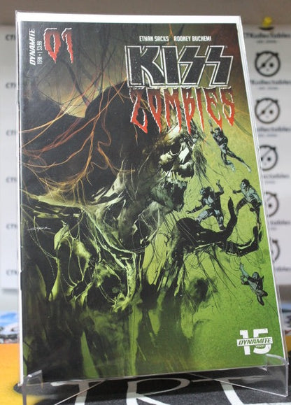 KISS ZOMBIES # 1 VARIANT B COVER NM DYNAMITE COMICS  2019