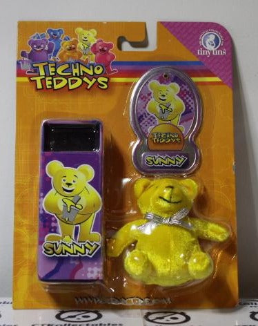 TECHNO TEDDIES # 0003 SUNNY RARE TINY TINS TOY COLLECTABLE UNOPENED SEALED AUSTRALIAN TRACK STARS 2001