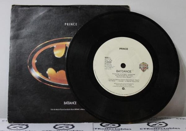 BATMAN - PRINCE - BATDANCE - 7" 45 VINYL RECORD w PICT SLV - 1989