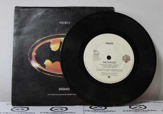 BATMAN - PRINCE - BATDANCE - 7" 45 VINYL RECORD w PICT SLV - 1989