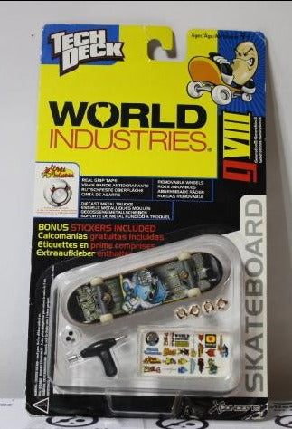 TECH DECK MINI WORLD INDUSTRIES SKATEBOARD SERIES 8150 gVIII 2002 FAIR CONDITION (RARE)