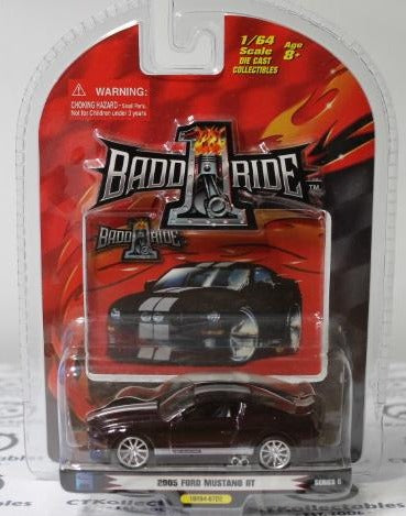BADD RIDE # 1BR64-0722 SERIES 6 2005 FORD MUSTANG GT PURPLE 1/64 SCALE DIE CAST 2006