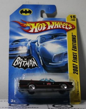 BATMAN MATTEL HOT WHEELS 15/156 TV BATMOBILE  15/36 2007 FIRST EDITIONS 1:64 DIE CAST WARNER BROS. DC COMICSB 2006