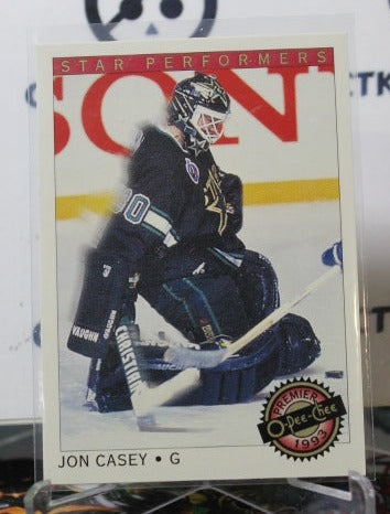 1992-93 O-PEE CHEE JON CASEY # 7  MINNESOTA NORTH STARS NHL  HOCKEY CARD