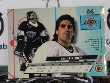 1992-93 FLEER ULTRA KELLY HRUDEY  # 84  LOS ANGELES KINGS NHL HOCKEY TRADING CARD