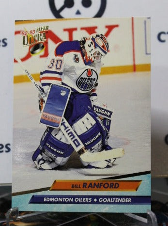 1992-93 FLEER ULTRA BILL RANFORD  # 65  EDMONTON OILERS NHL HOCKEY TRADING CARD