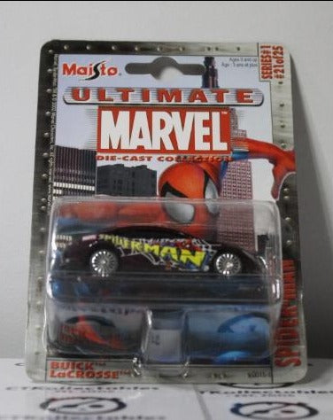 SPIDER-MAN # 21 MAISTO BUICK LaCROSSE 1:64 DIE CAST COLLECTION MARVEL COMICS 2002