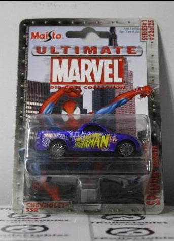 SPIDER-MAN # 22 MAISTO CHEVROLET SSR 1:64 DIE CAST COLLECTION MARVEL COMICS 2002