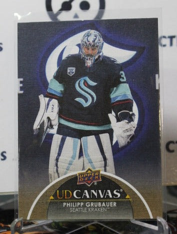 2021-22 UPPER DECK PHILIPP GRUBAUER # C337 UD CANVAS  NHL SEATTLE KRAKEN HOCKEY CARD