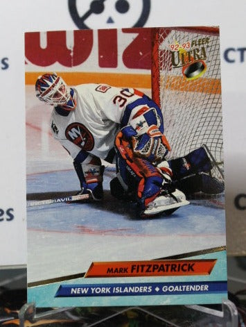 1992-93 FLEER ULTRA MARK FITZPATRICK  # 124  NEW YORK ISLANDERS NHL HOCKEY TRADING CARD