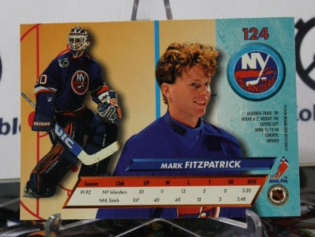 1992-93 FLEER ULTRA MARK FITZPATRICK  # 124  NEW YORK ISLANDERS NHL HOCKEY TRADING CARD
