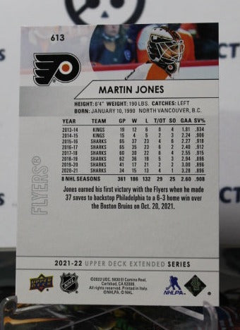 2021-22 UPPER DECK MARTIN JONES # 613 PHILADELPHIA FLYERS NHL HOCKEY  CARD