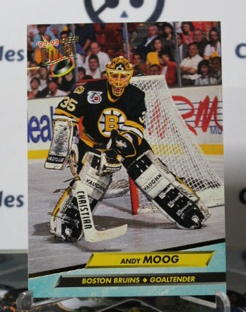 1992-93 FLEER ULTRA ANDY MOOG # 31  BOSTON BRUINS NHL HOCKEY CARD