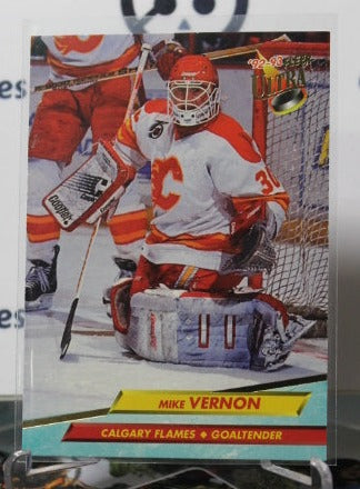 1992-93 FLEER ULTRA MIKE VERNON # 31  CALGARY FLAMES NHL HOCKEY CARD