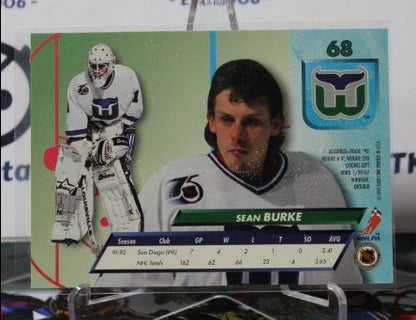 1992-93 FLEER ULTRA SEAN BURKE # 68  HARTFORD WHALERS NHL HOCKEY CARD