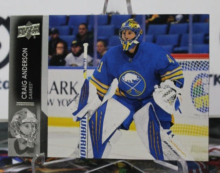 2021-22 UPPER DECK CRAIG ANDERSON # 518  BUFFALO SABRES NHL HOCKEY TRADING CARD