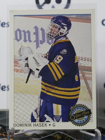 1992-93 O-PEE CHEE PREMIER DOMINIK HASEK # 50  BUFFALO SABRES NHL HOCKEY TRADING CARD