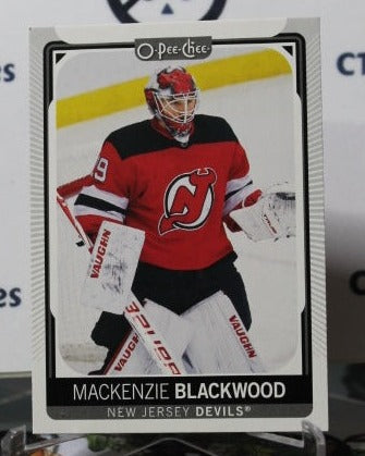 2021-22 O-PEE CHEE MACKENZIE BLACKWOOD # 374  NEW JERSEY DEVILS  NHL HOCKEY TRADING CARD