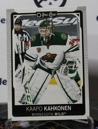 2021-22 O-PEE CHEE KAAPO KAHKONEN # 93 GOALTENDER MINNESOTA WILD  NHL HOCKEY CARD