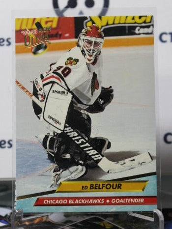 1992-93 FLEER ULTRA ED BELFOUR # 32 CHICAGO BLACKHAWKS NHL HOCKEY CARD
