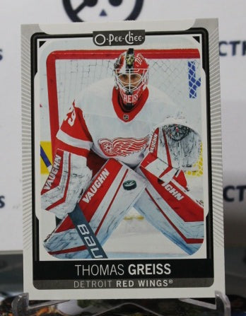 2021-22 O-PEE CHEE THOMAS GREISS  # 202 GOALTENDER DETROIT RED WINGS  NHL HOCKEY CARD