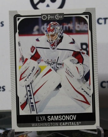 2021-22 O-PEE-CHEE ILYA SAMSONOV # 235  GOALTENDER  WASHINGTON CAPITALS NHL HOCKEY CARD