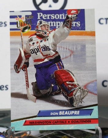 1992-93 FLEER ULTRA DON BEAUPRE # 229 WASHINGTON CAPITALS NHL HOCKEY CARD