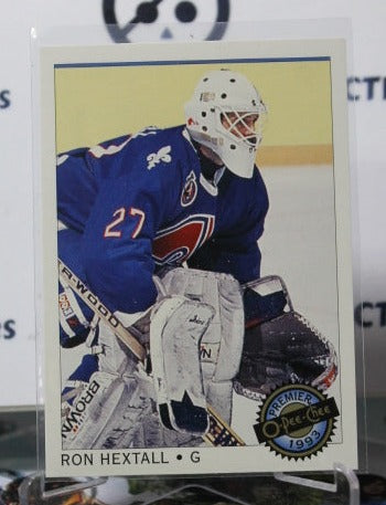 1992-93  O-PEE CHEE PREMIER RON HEXTALL # 57  GOALTENDER  QUEBEC NORDIQUES NHL HOCKEY CARD