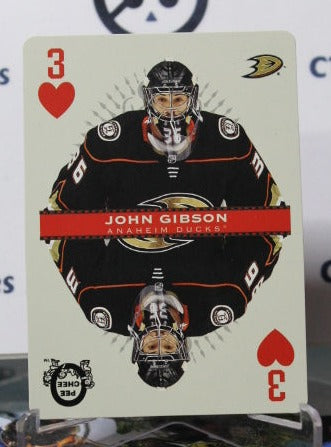 2021-22 O-PEE-CHEE JOHN GIBSON # 3 OF HEARTS ANAHEIM DUCKS NHL HOCKEY CARD