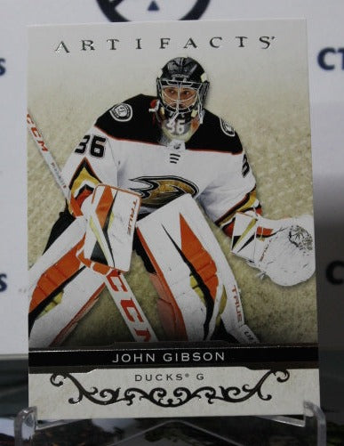 2021-22 UPPER DECK ARTIFACTS  JOHN GIBSON # 20 SILVER ANAHEIM DUCKS NHL HOCKEY CARD