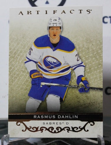 2021-22 UPPER DECK ARTIFACTS RASMUS DAHLIN # 42 ROSE GOLD BUFFALO SABRES NHL HOCKEY TRADING CARD