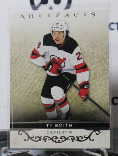 2021-22 UPPER DECK ARTIFACTS TY SMITH # 61 ROOKIE SILVER NEW JERSEY DEVILS  NHL HOCKEY TRADING CARD